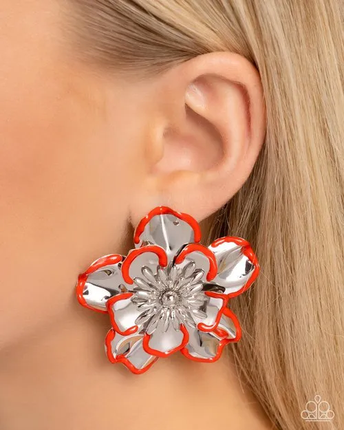 Paparazzi Jewelry Paparazzi Earring Merry Model Red Earrings