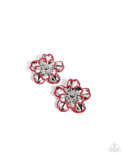 Paparazzi Jewelry Paparazzi Earring Merry Model Red Earrings Paparazzi Jewelry Paparazzi Earring Merry Model Red Earrings