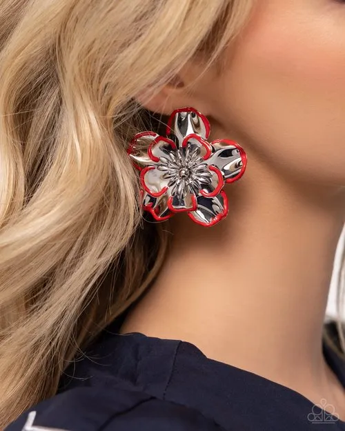 Paparazzi Jewelry Paparazzi Earring Merry Model Red Earrings Paparazzi Jewelry Paparazzi Earring Merry Model Red Earrings