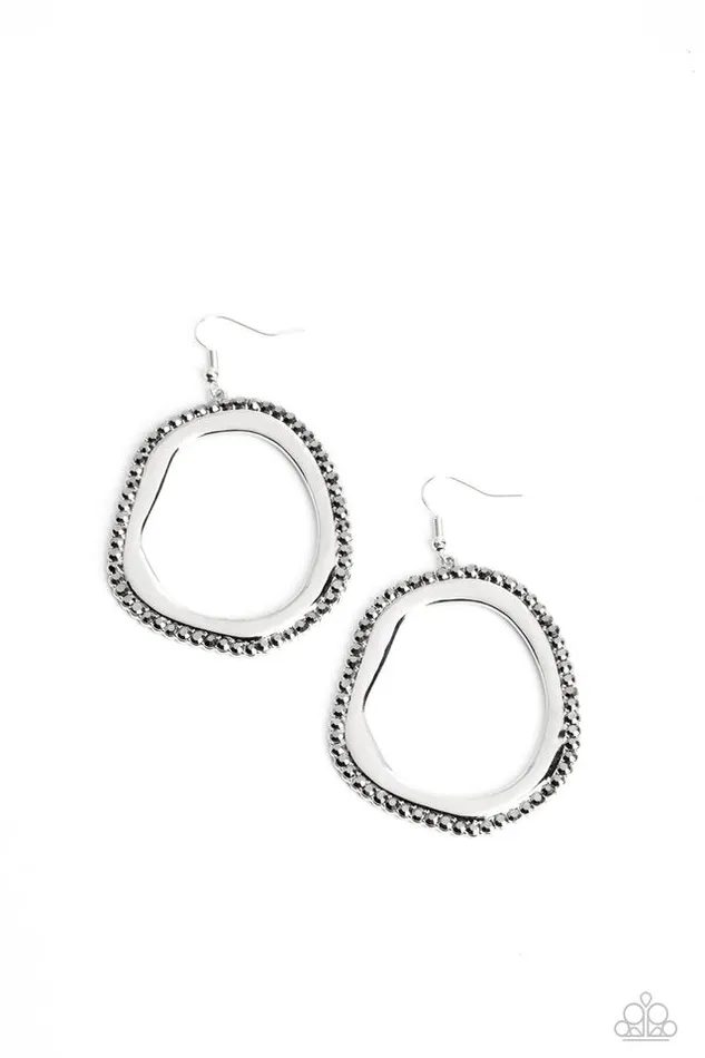 Paparazzi Jewelry Paparazzi Earring Scintillating Shareholder Silver Earrings Paparazzi Jewelry Paparazzi Earring Scintillating Shareholder Silver Earrings
