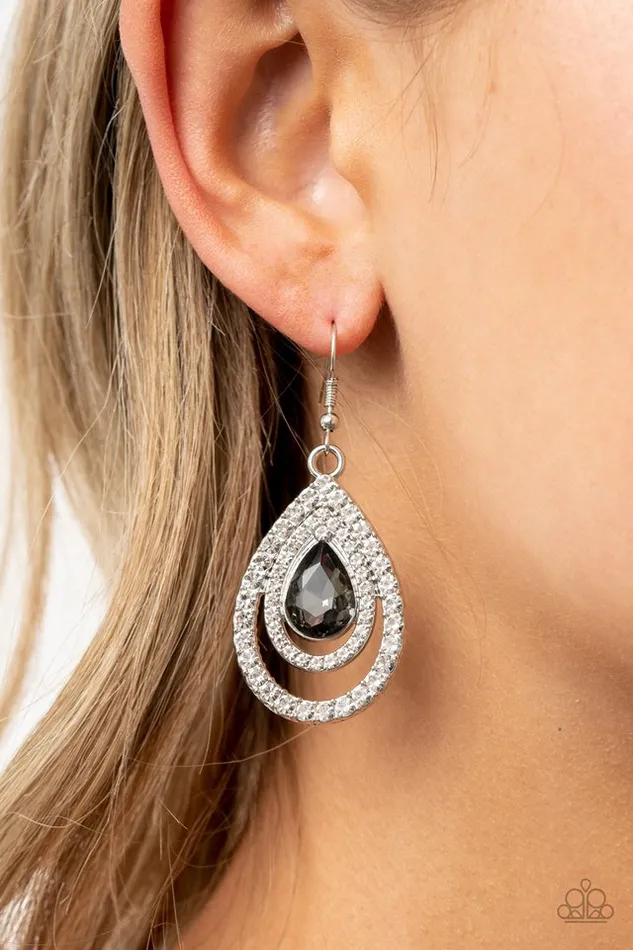 Paparazzi Jewelry Paparazzi Earring So The Story GLOWS Silver Earrings