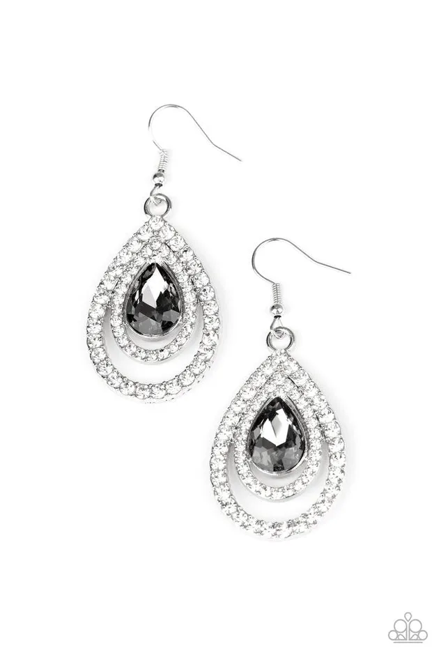 Paparazzi Jewelry Paparazzi Earring So The Story GLOWS Silver Earrings Paparazzi Jewelry Paparazzi Earring So The Story GLOWS Silver Earrings