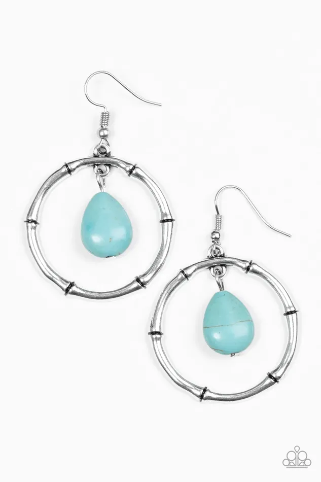 Paparazzi Jewelry Paparazzi Earring Stone Style Blue Earrings