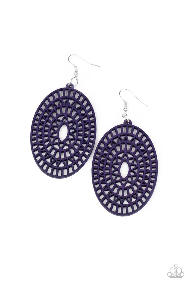 Paparazzi Jewelry Paparazzi Earring Tropical Retreat Purple Earrings Paparazzi Jewelry Paparazzi Earring Tropical Retreat Purple Earrings