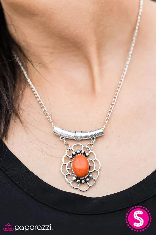 Paparazzi Jewelry Paparazzi Necklace Canyon Cruiser Orange Necklaces