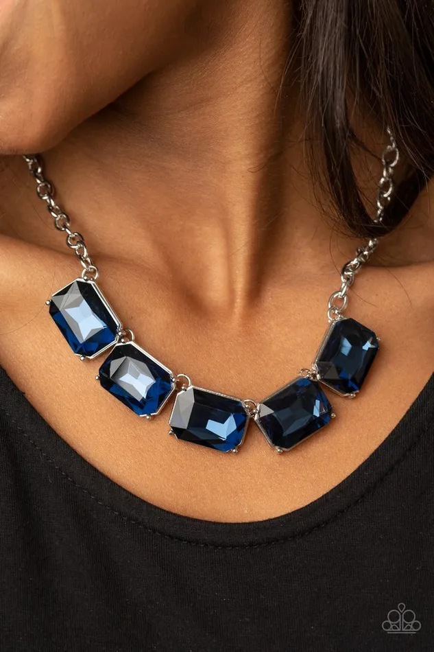 Paparazzi Jewelry Paparazzi Necklace Deep Freeze Diva Blue Necklaces
