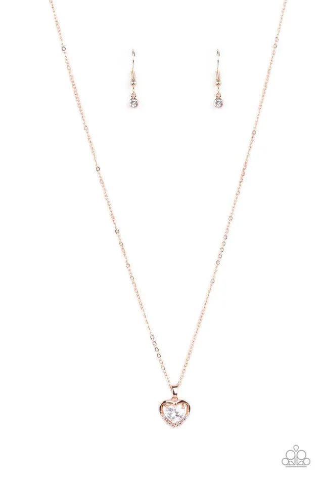 Paparazzi Jewelry Paparazzi Necklace Effulgently Engaged Rose Gold Necklaces Paparazzi Jewelry Paparazzi Necklace Effulgently Engaged Rose Gold Necklaces