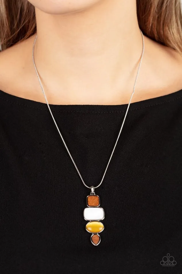 Paparazzi Jewelry Paparazzi Necklace Elemental Energy Yellow Necklaces