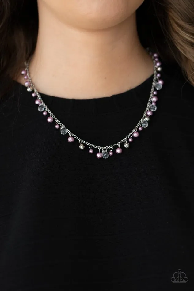 Paparazzi Jewelry Paparazzi Necklace Pearl Essence Purple Necklaces