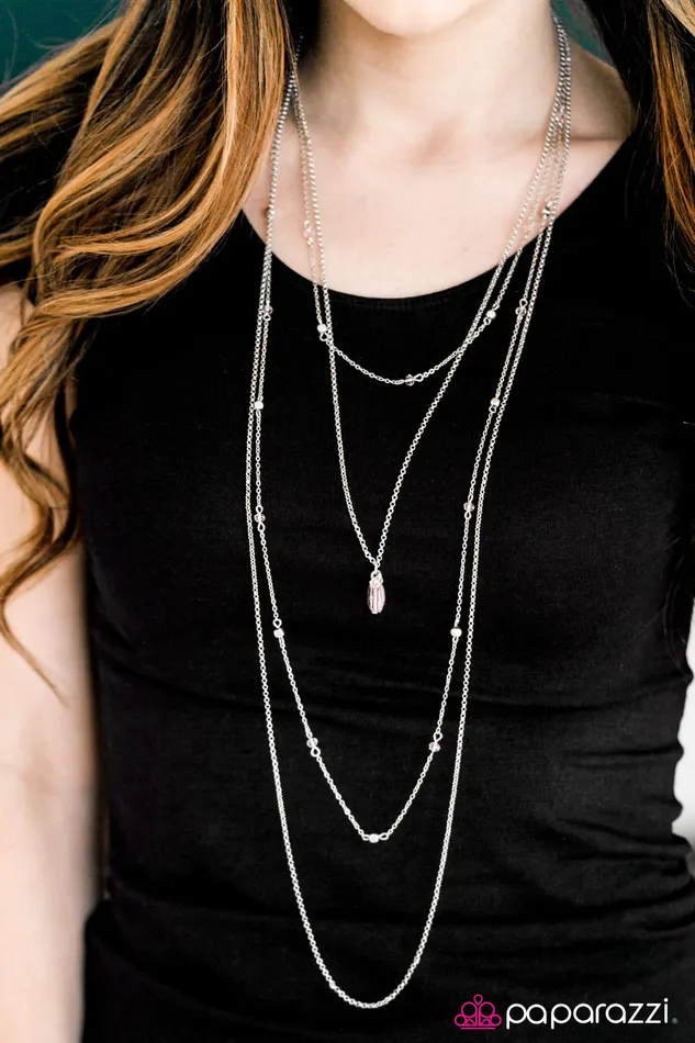Paparazzi Jewelry Paparazzi Necklace Stay Fancy Pink Necklaces