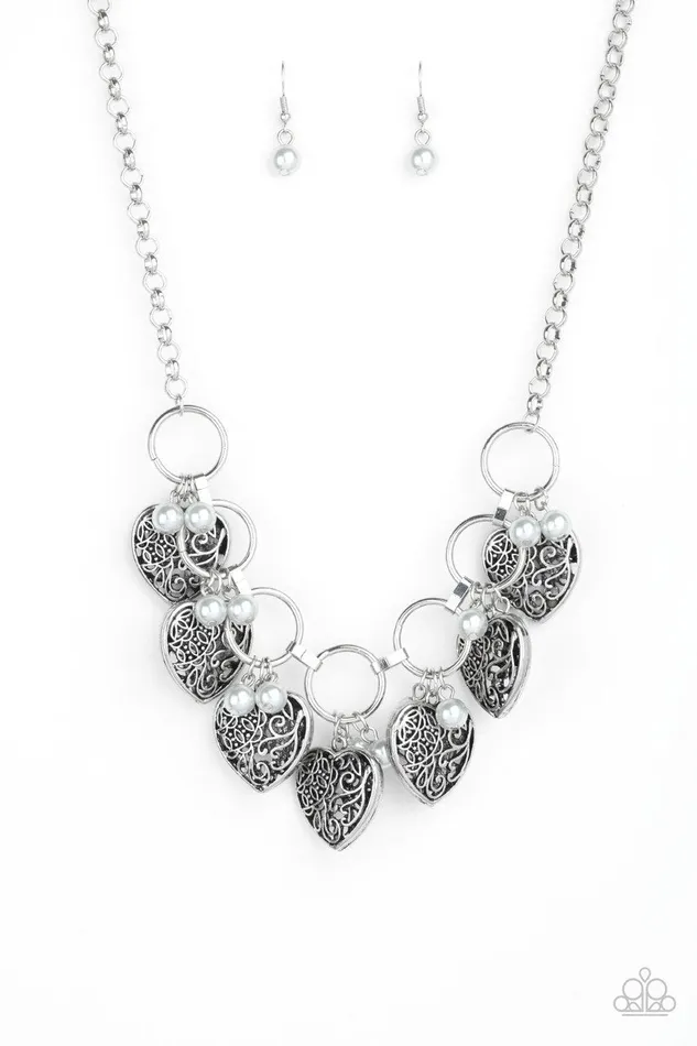Paparazzi Jewelry Paparazzi Necklace Very Valentine Silver Necklaces Paparazzi Jewelry Paparazzi Necklace Very Valentine Silver Necklaces