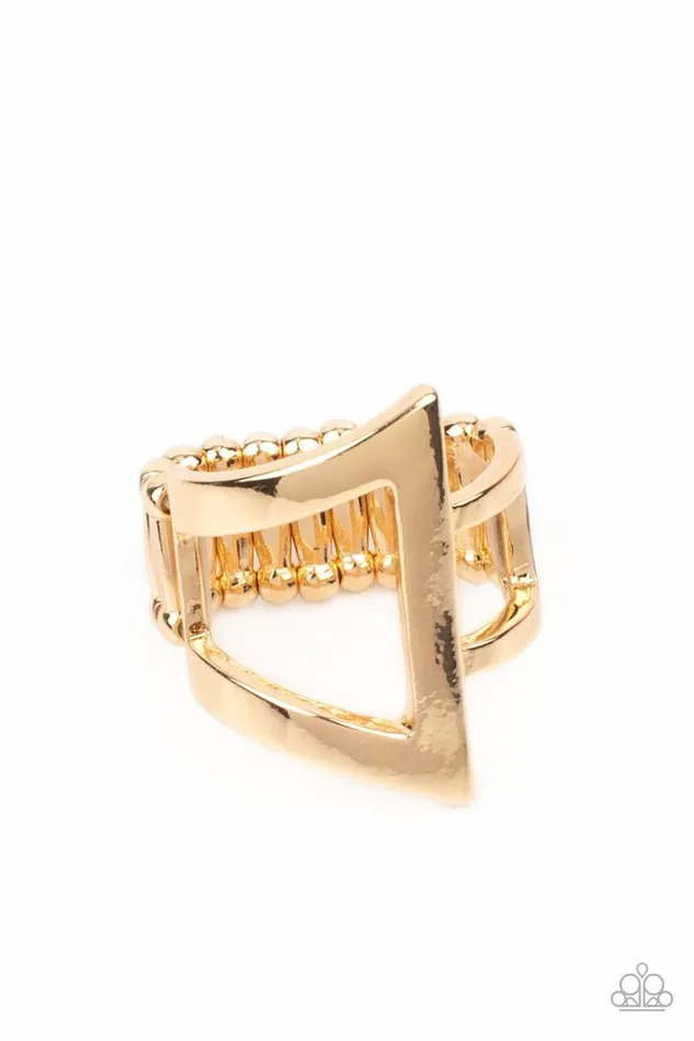 Paparazzi Jewelry Paparazzi Ring Rebel Edge Gold Rings Paparazzi Jewelry Paparazzi Ring Rebel Edge Gold Rings
