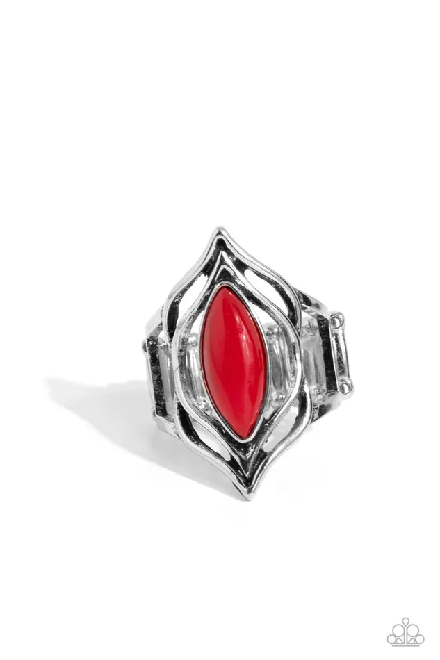Paparazzi Jewelry Rings Paparazzi Ring Fearless Fluorescence Red Paparazzi Jewelry Rings Paparazzi Ring Fearless Fluorescence Red