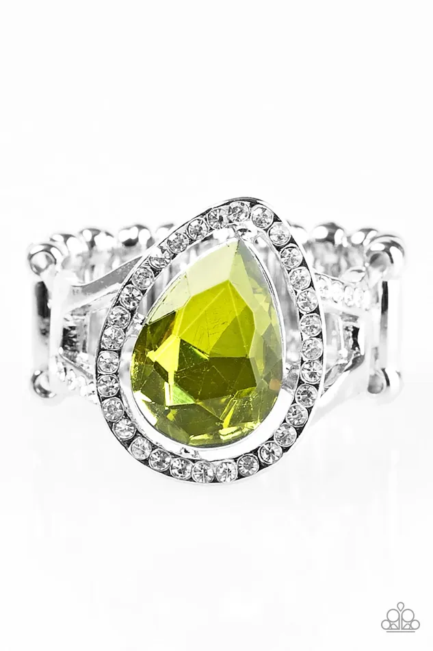 Paparazzi Jewelry Rings Paparazzi Ring Grammy Grandeur Green