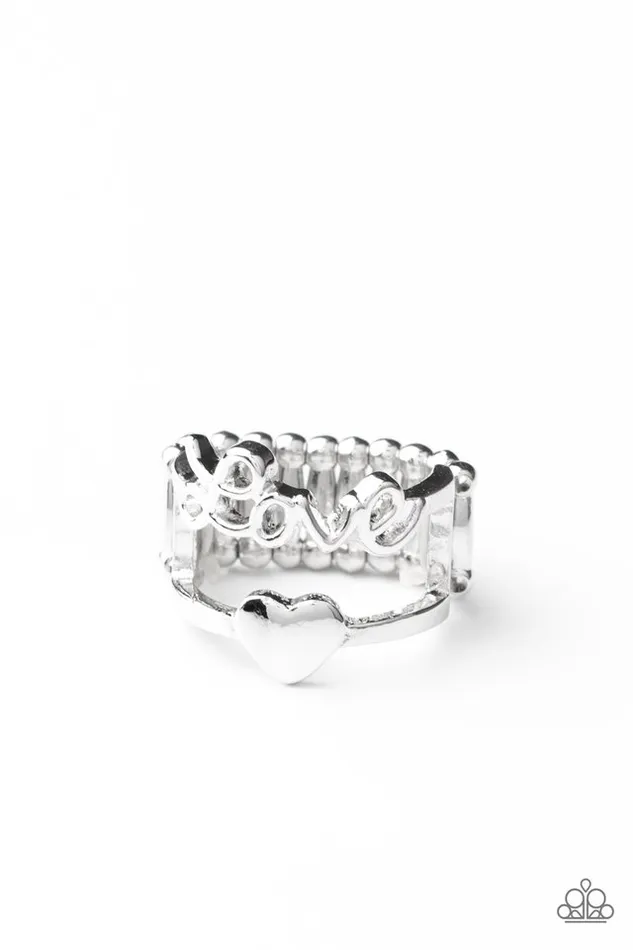 Paparazzi Jewelry Rings Paparazzi Ring Heartstring Harmony Silver