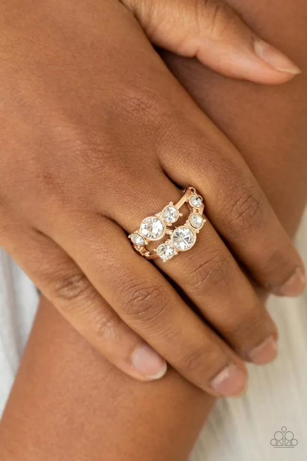Paparazzi Jewelry Rings Paparazzi Ring Interstellar Fashion Rose Gold