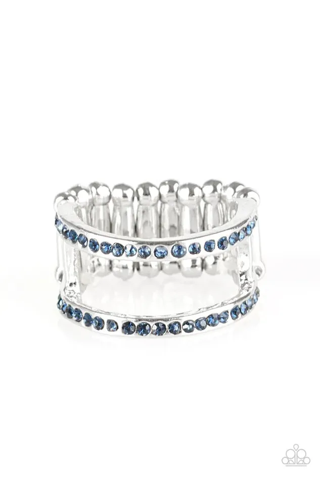 Paparazzi Jewelry Rings Paparazzi Ring Surrender The Sparkle Blue