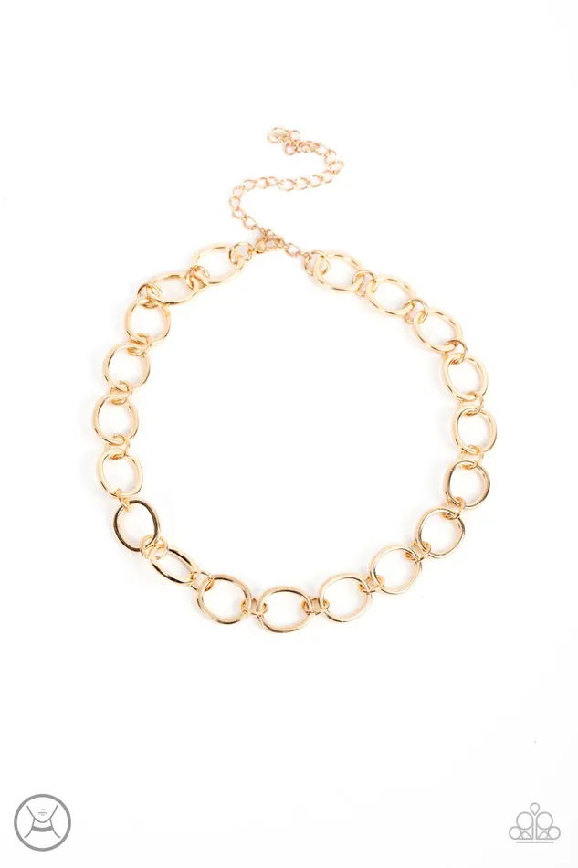 Paparazzi Necklace 90s Nostalgia Gold Paparazzi Jewelry Necklaces