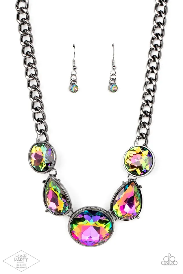 Paparazzi Necklace All The Worlds My Stage Multi Paparazzi Jewelry Necklaces