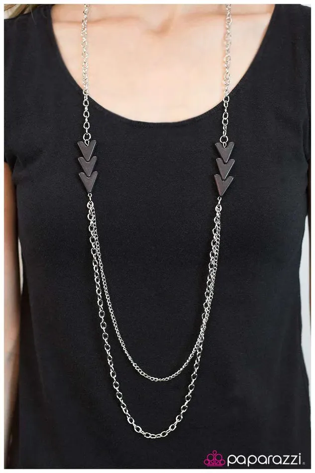 Paparazzi Necklace At This Point Black Paparazzi Jewelry Necklaces