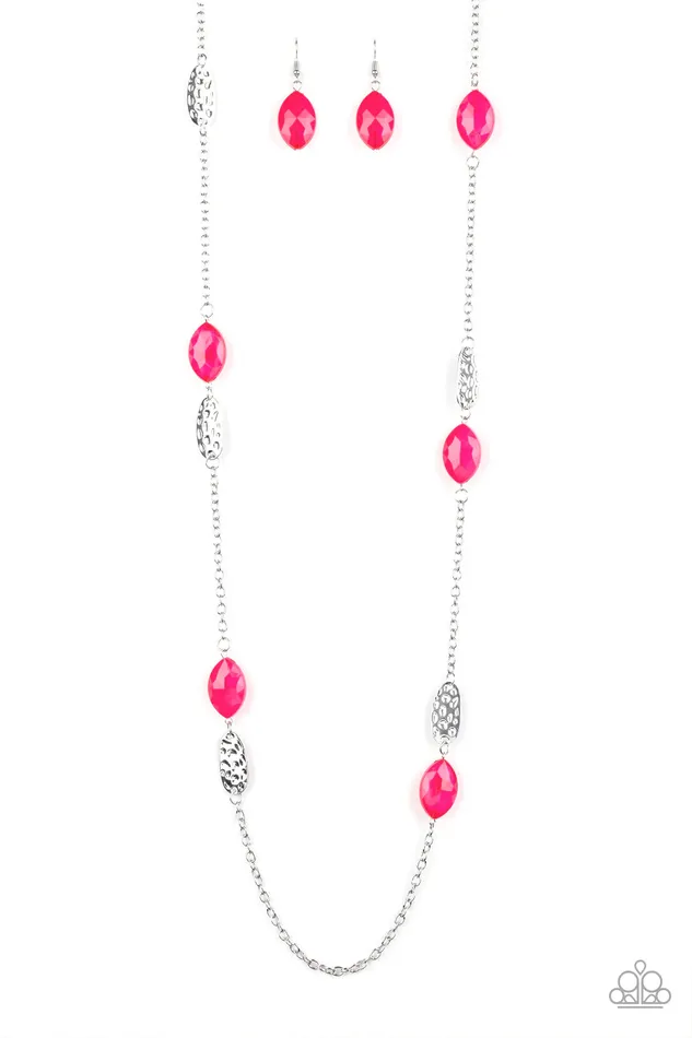 Paparazzi Necklace Beachfront Beauty Pink Paparazzi Jewelry Necklaces