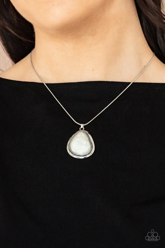 Paparazzi Necklace Canyon Oasis White Paparazzi Jewelry Necklaces