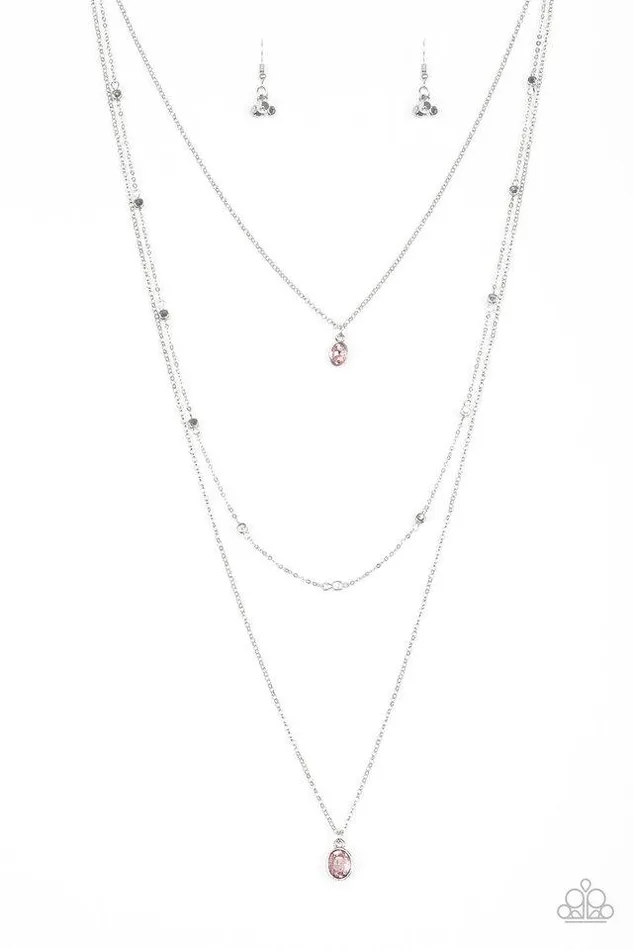 Paparazzi Necklace City Blockbuster Pink Paparazzi Jewelry Necklaces