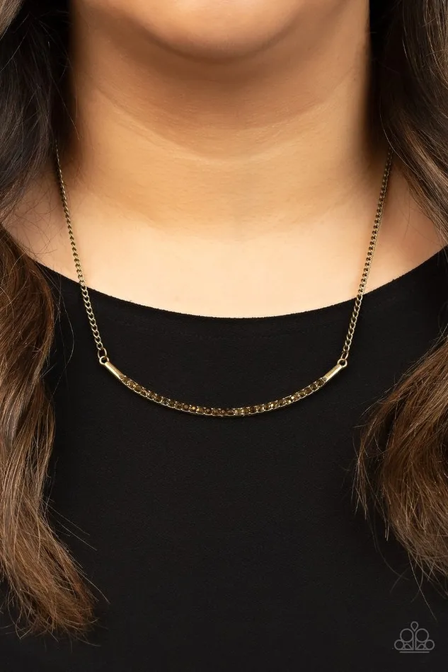 Paparazzi Necklace Collar Poppin Sparkle Brass Paparazzi Jewelry Necklaces