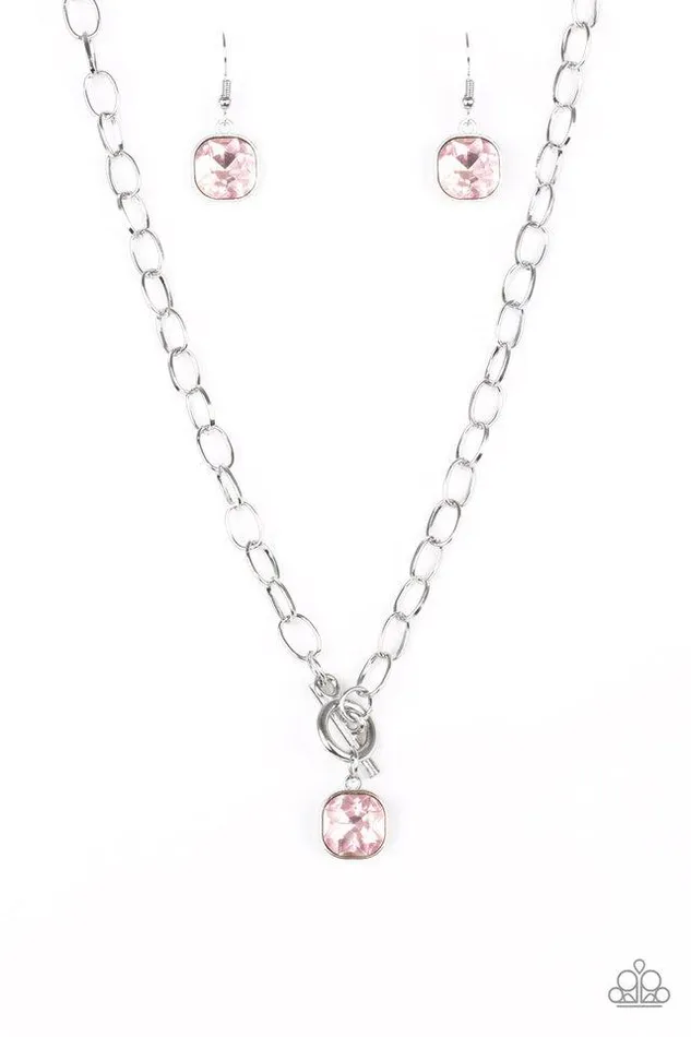 Paparazzi Necklace Dynamite Dazzle Pink Paparazzi Jewelry Necklaces