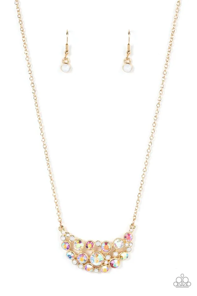 Paparazzi Necklace Effervescently Divine Gold Paparazzi Jewelry Necklaces