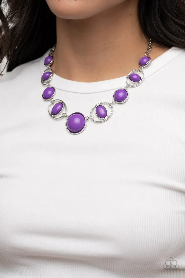 Paparazzi Necklace Eye of the BEADholder Purple Paparazzi Jewelry Necklaces