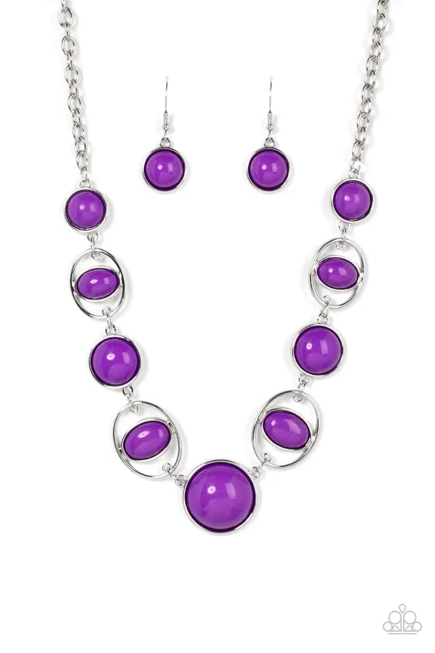 Paparazzi Necklace Eye of the BEADholder Purple Paparazzi Jewelry Necklaces Paparazzi Necklace Eye of the BEADholder Purple Paparazzi Jewelry Necklaces