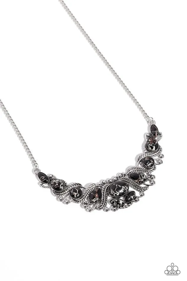 Paparazzi Necklace EYE Wish I May Black Paparazzi Jewelry Necklaces