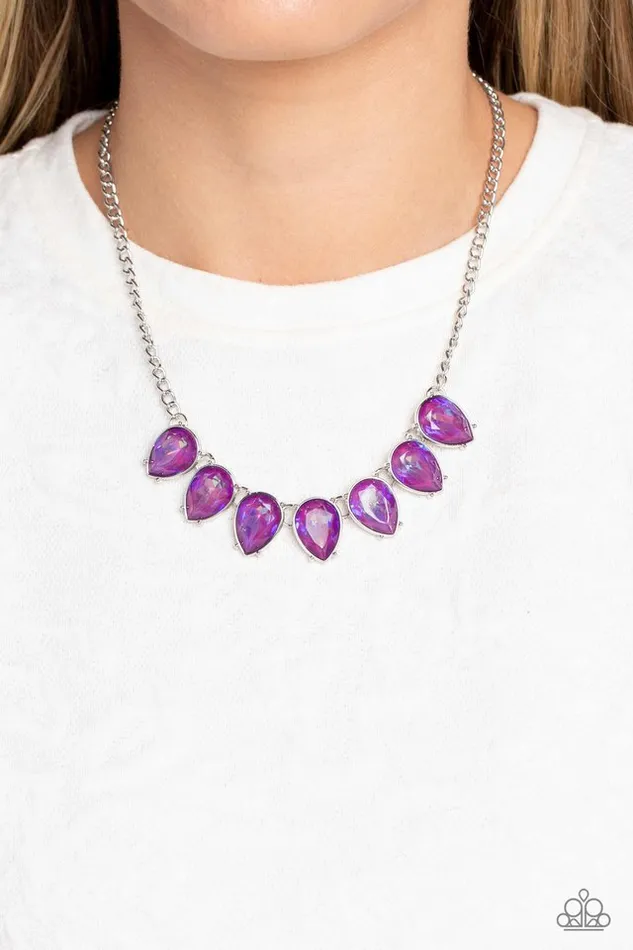 Paparazzi Necklace FLIRTY Dancing Purple Paparazzi Jewelry Necklaces