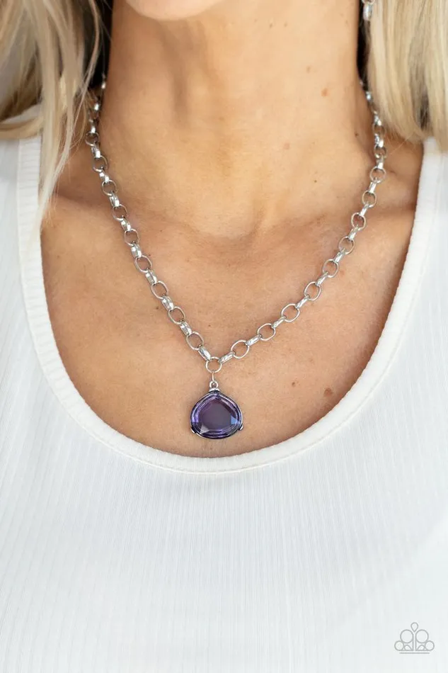 Paparazzi Necklace Gallery Gem Purple Paparazzi Jewelry Necklaces