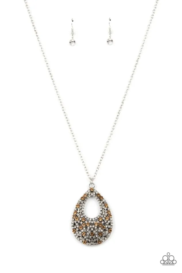 Paparazzi Necklace High Society Stargazing Brown Paparazzi Jewelry Necklaces Paparazzi Necklace High Society Stargazing Brown Paparazzi Jewelry Necklaces