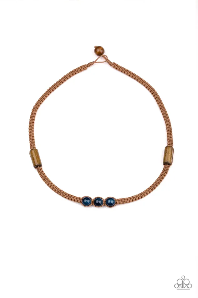 Paparazzi Necklace Honolulu Hustler Blue Paparazzi Jewelry Necklaces
