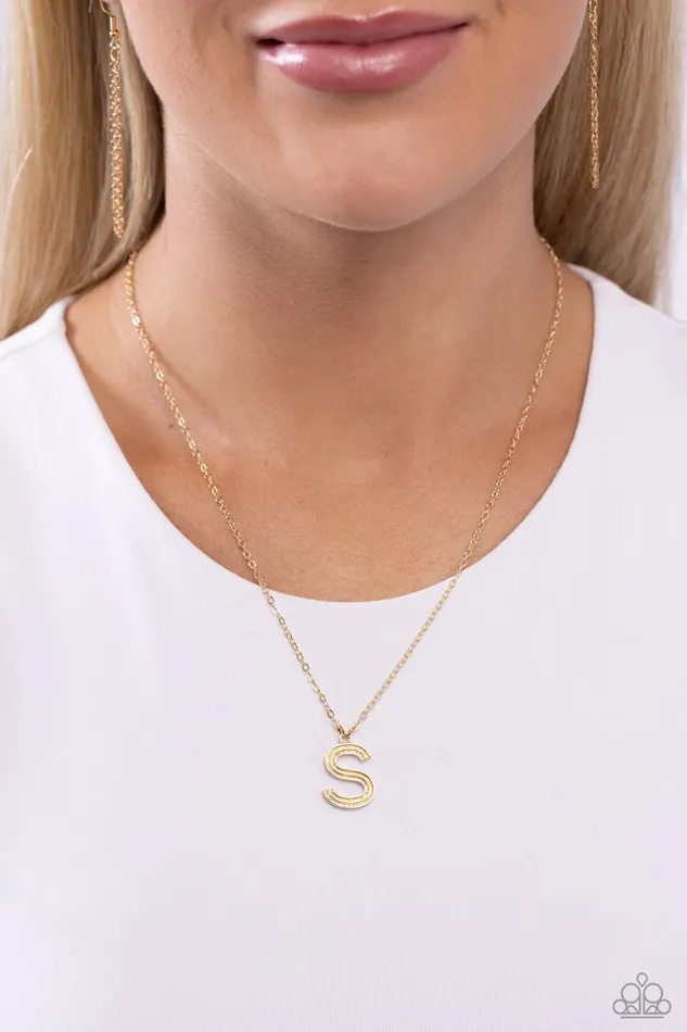 Paparazzi Necklace Leave Your Initials Gold S Paparazzi Jewelry Necklaces