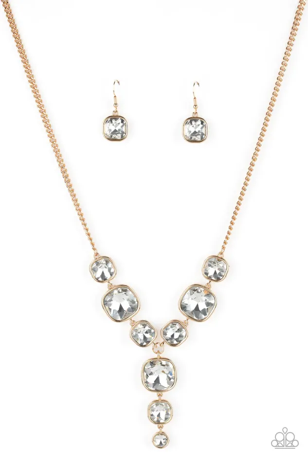 Paparazzi Necklace Legendary Luster Gold Paparazzi Jewelry Necklaces