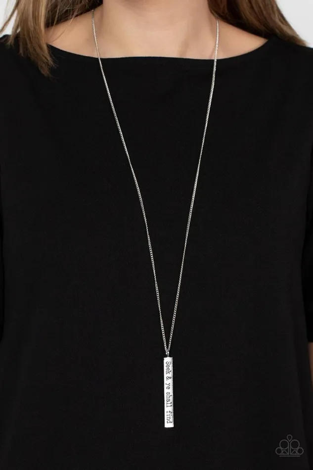 Paparazzi Necklace Matt 77 Silver Paparazzi Jewelry Necklaces