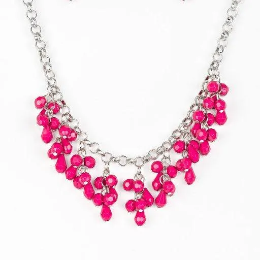 Paparazzi Necklace Modern Macarena Pink Paparazzi Jewelry Necklaces