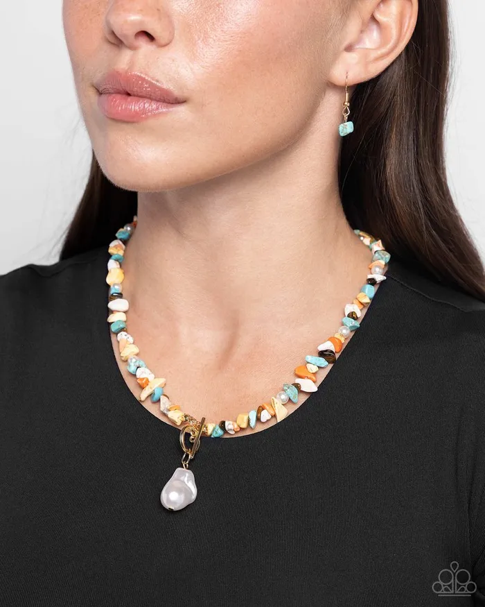 Paparazzi Necklace Natural New Age Multi Paparazzi Jewelry Necklaces