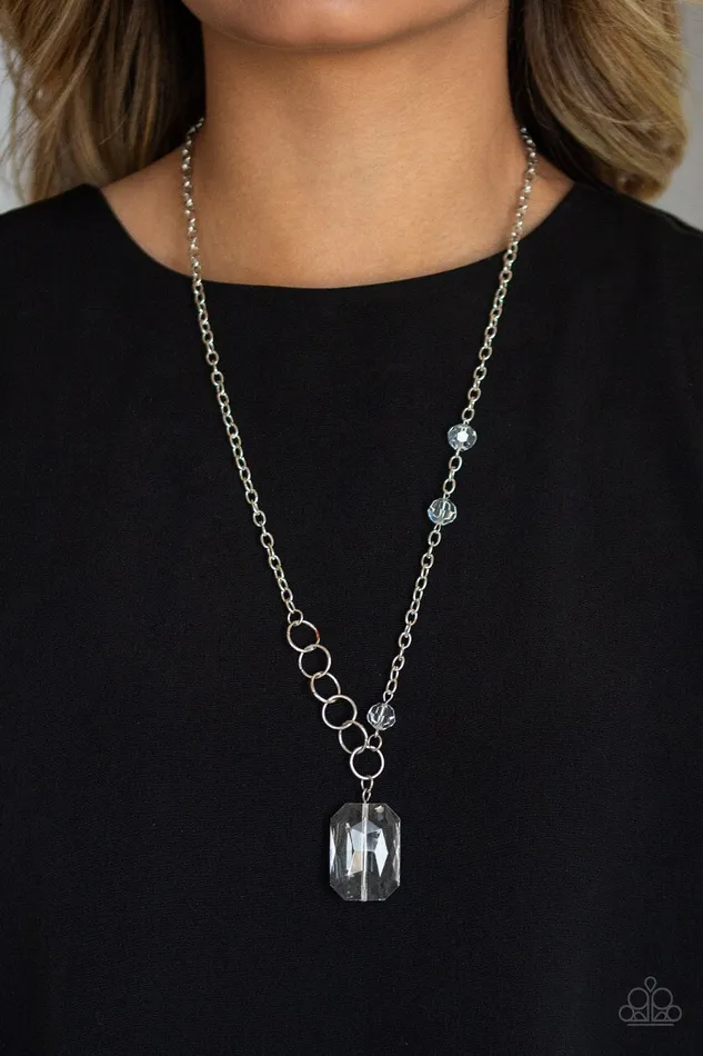 Paparazzi Necklace Never a Dull Moment White Paparazzi Jewelry Necklaces