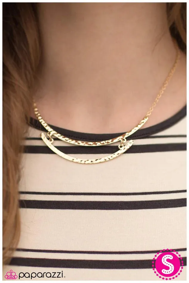 Paparazzi Necklace Nothing Can Stop Me Now Gold Paparazzi Jewelry Necklaces