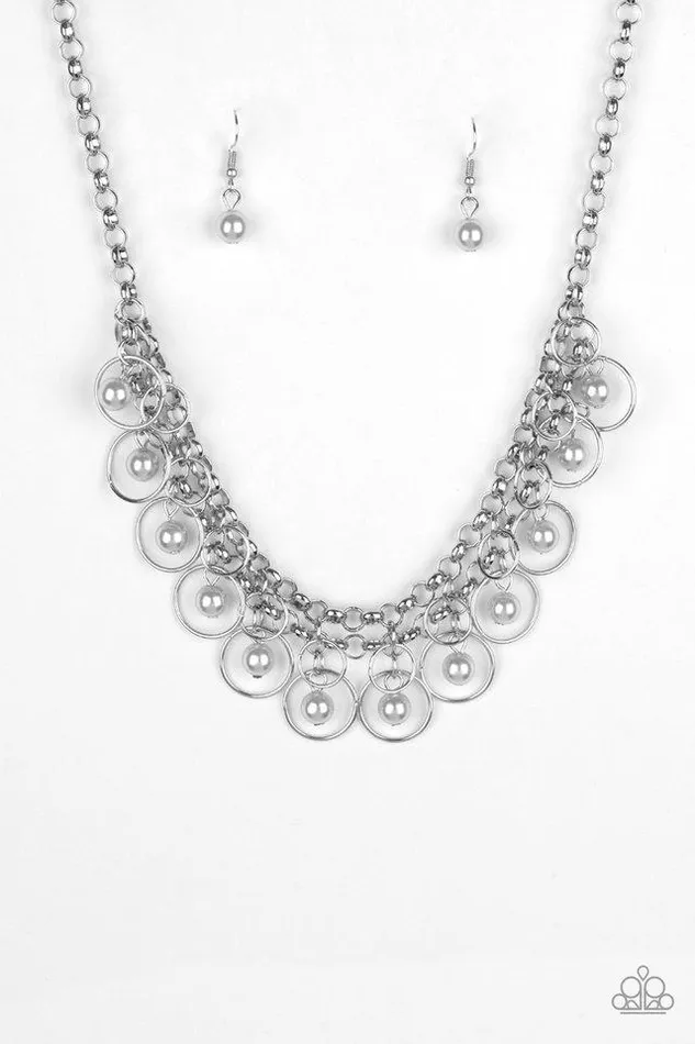 Paparazzi Necklace Party Time Silver Paparazzi Jewelry Necklaces