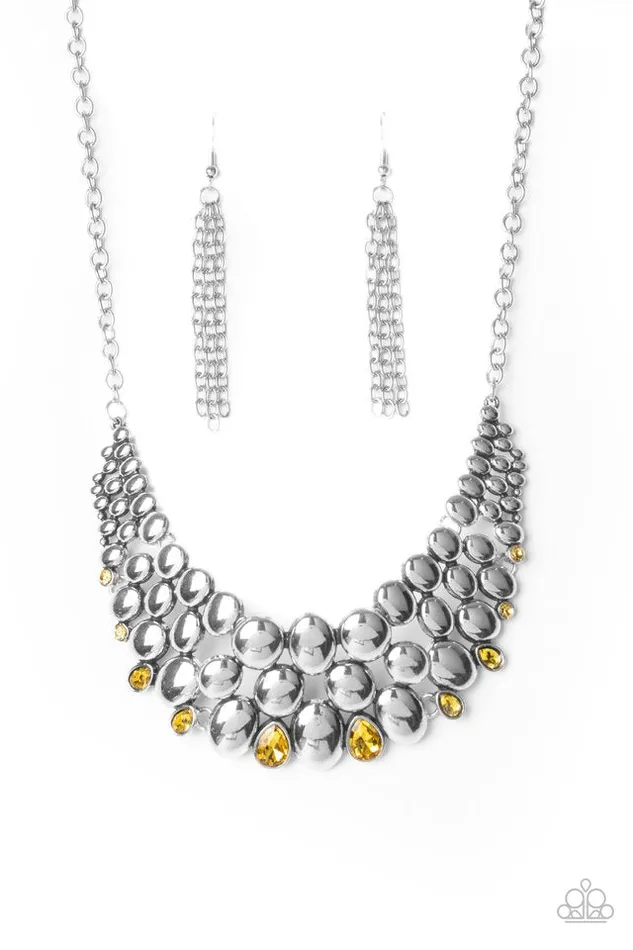 Paparazzi Necklace Powerhouse Party Yellow Paparazzi Jewelry Necklaces Paparazzi Necklace Powerhouse Party Yellow Paparazzi Jewelry Necklaces