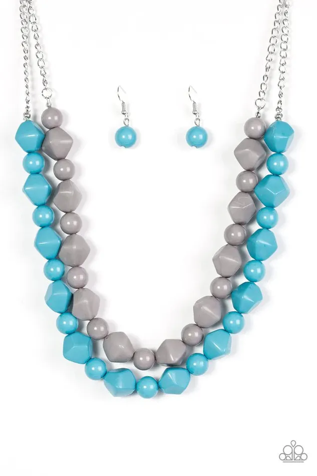 Paparazzi Necklace Rio Rhythm Blue Paparazzi Jewelry Necklaces