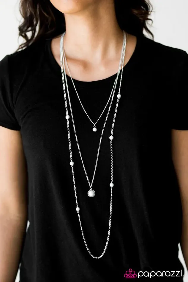 Paparazzi Necklace Runway Shine Silver Paparazzi Jewelry Necklaces