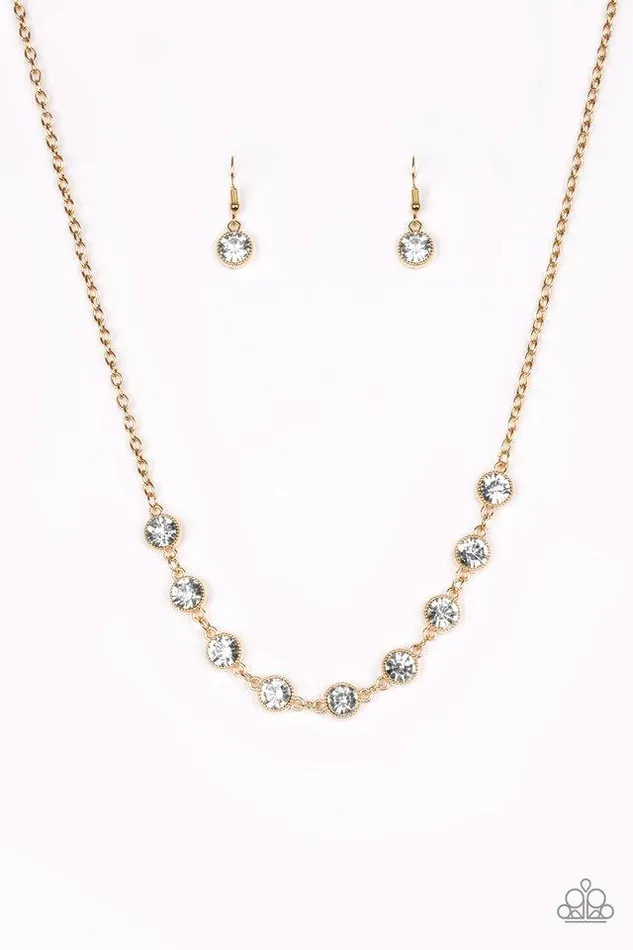 Paparazzi Necklace Starlit Socials Gold Paparazzi Jewelry Necklaces