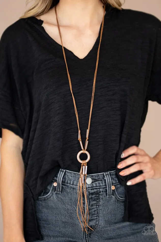 Paparazzi Necklace Tasseled Trinket Copper Paparazzi Jewelry Necklaces